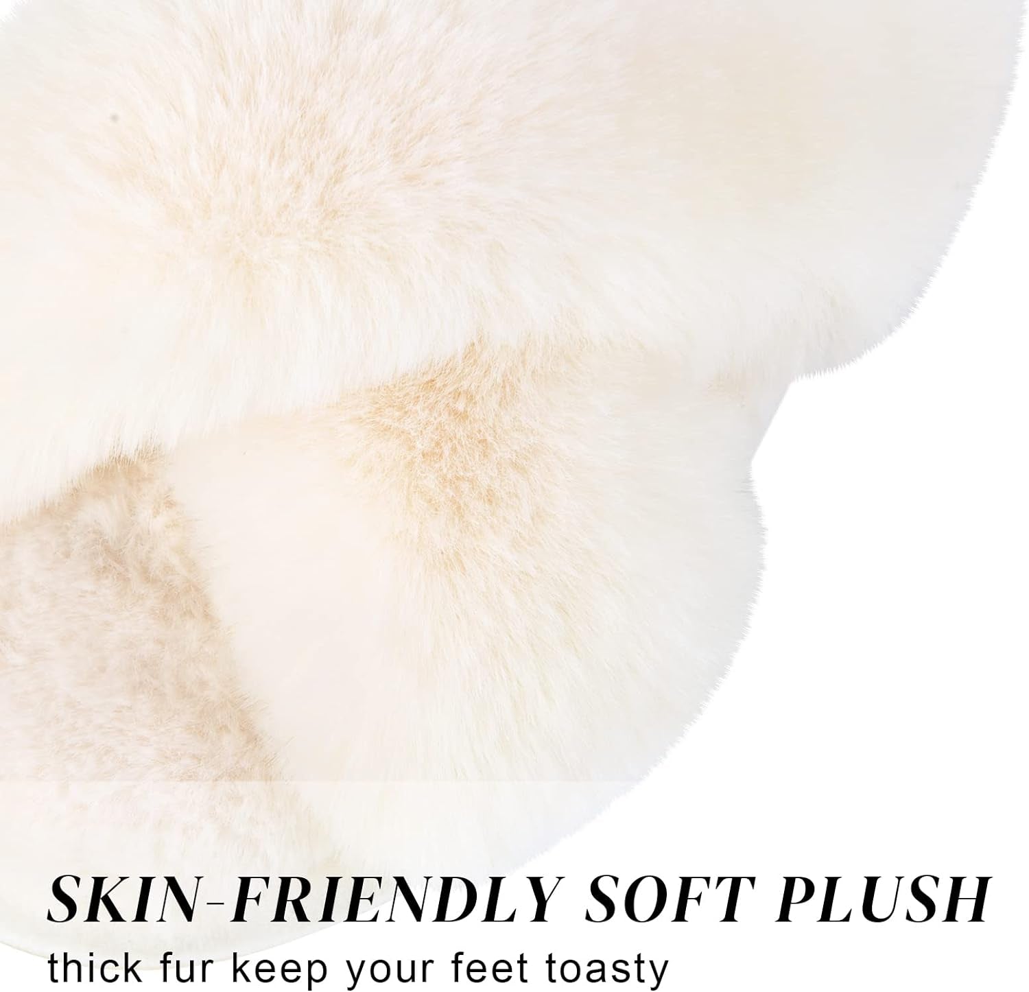 Women'S Fuzzy Slippers Comfy Cross Band House Shoes Memory Foam Open Toe Indoor Gifts for Ladies